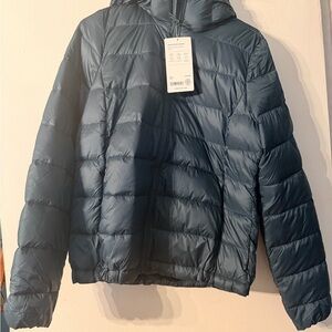 Athleta Teal Puffer Jacket